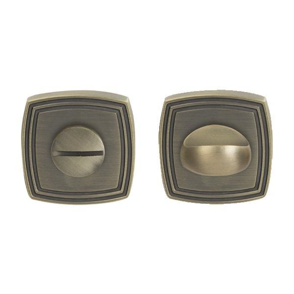 Hafele Wc Kare Kapı Kolu Rozet, Antik Bronz Renk