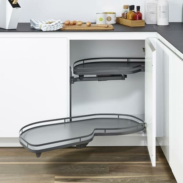 Hafele Lemans2 Sağ Kiler Seti 60/60-75cm, Antrasit Renk