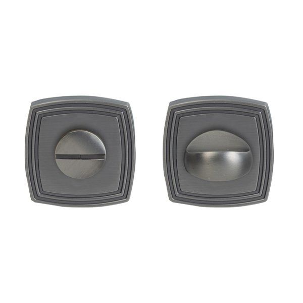 Hafele Wc Kare Kapı Kolu Rozet, Antik Gümüş Renk