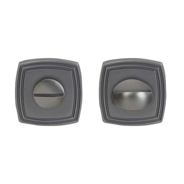 Hafele Wc Kare Kapı Kolu Rozet, Antik Gümüş Renk