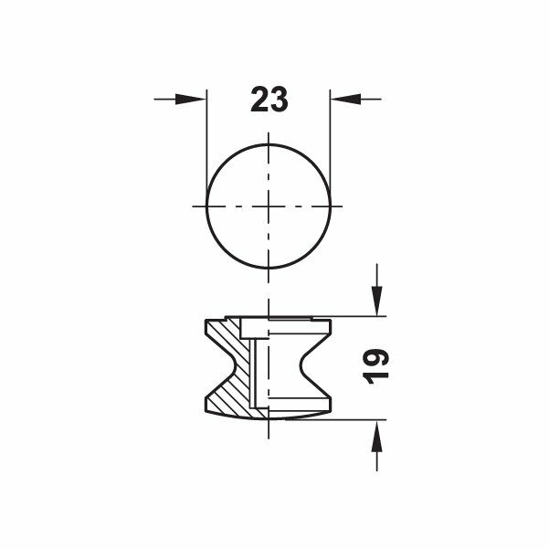 Hafele Basmalı Kulp, Nikel Kaplama