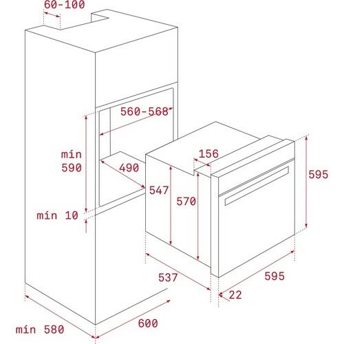 Teka HRB 6300 AT Ankastre Multifonksiyonel Analog Zamanlayıcılı Country Fırın Antrasit 70 lt