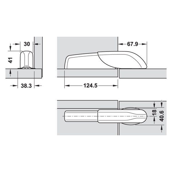 Hafele Pacta Düşer Kapak Makası A
