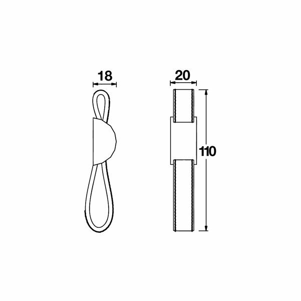 Hafele Düğme Kulp Vegard Jr. Deri Antrasit