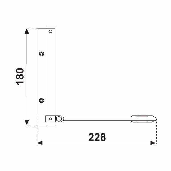 Hafele Yaylı Kapı Kapatıcı,Mat Krom