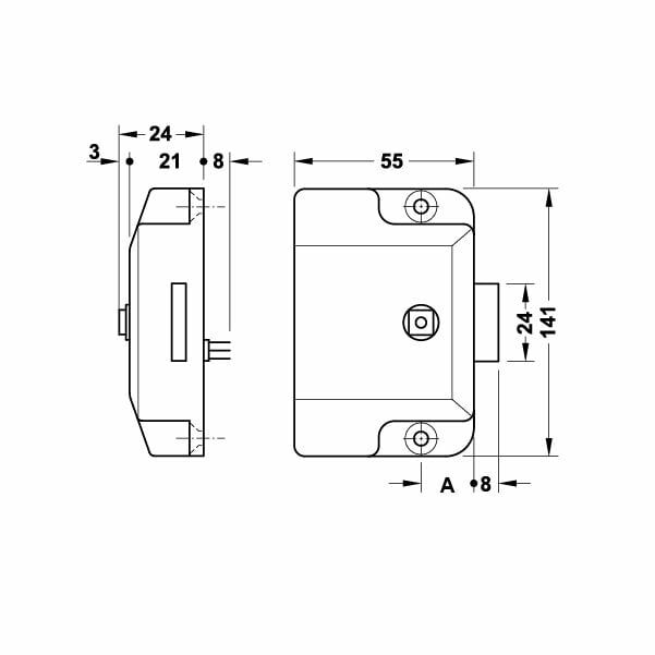 Hafele Pinlock Tuş Kombinasyonlu Kilit Mekanizması