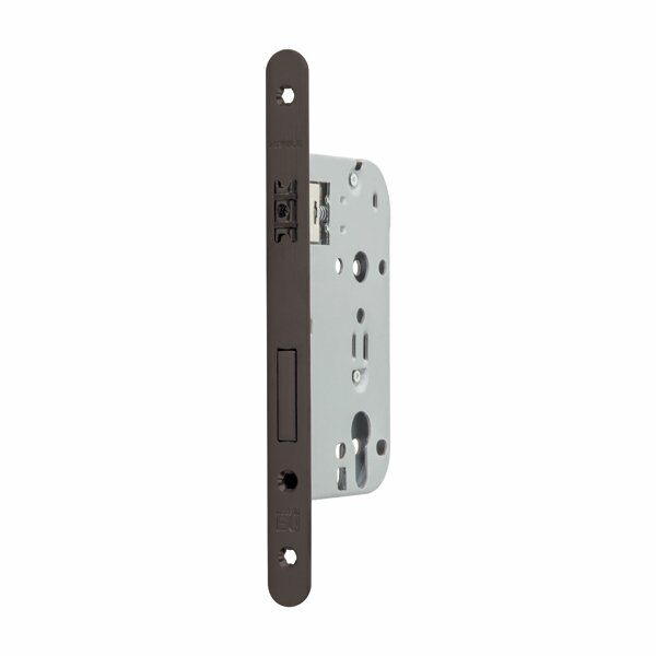 Hafele Wc Çarpma Kilit (Makaralı Kilit) 50/20mm, Mat Siyah Renk