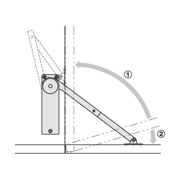 Hafele Doxı Düşer Kapak Makası Sol 10,8-15,7N