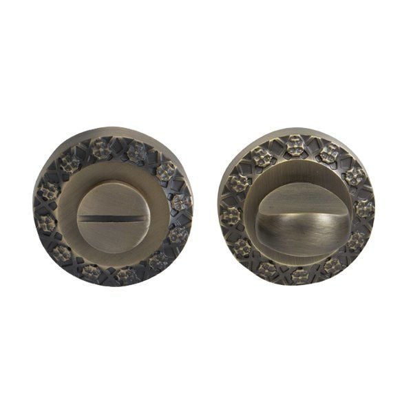 Hafele Wc Yuvarlak Kapı Kolu Rozet, Antik Bronz Renk
