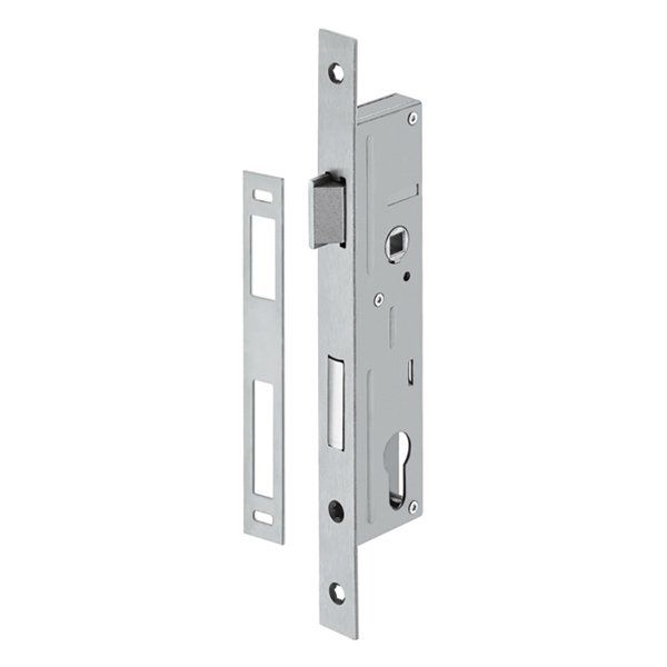 Hafele Barelli Dar Gömme Kilit 25/22mm, Mat P.Çelik Renk