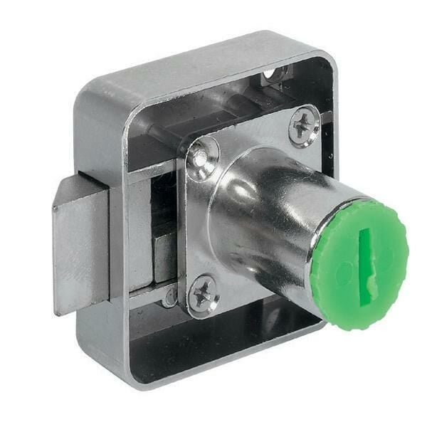 Hafele Symo Yaylı Sürgü Sağ Kilit 22mm, Nikel Kaplama