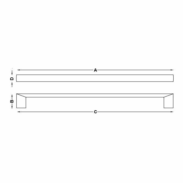 Hafele Mobilya Kulpu Slark 320mm Parlak Altın