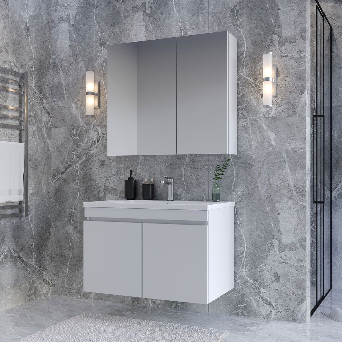 Teta Home Tokyo 65 CM Mdf Banyo Dolabı Seti