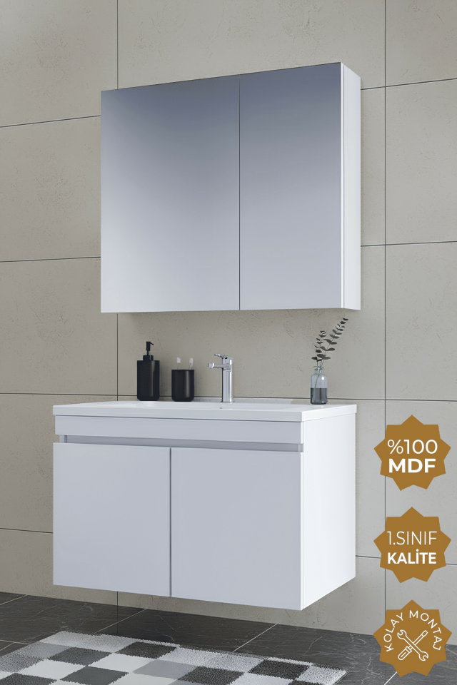 Teta Home Tokyo 65 CM Mdf Banyo Dolabı Seti