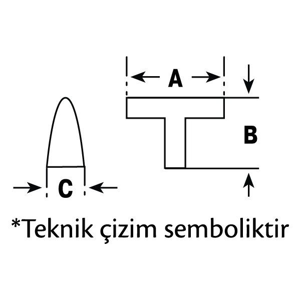Hafele Düğme Kulp Moon Jr. Antik Bronz