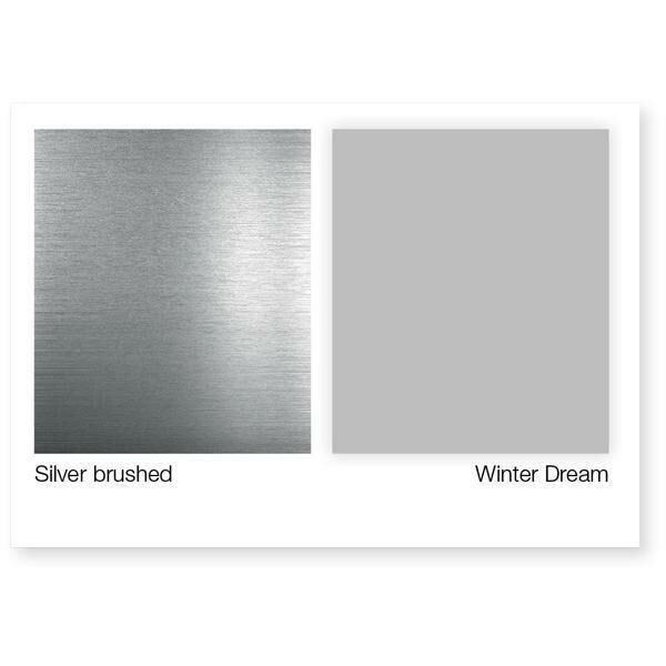 Hafele Mutfak Tezgah Arası Kaplama Silver Brush./Winter Dreams
