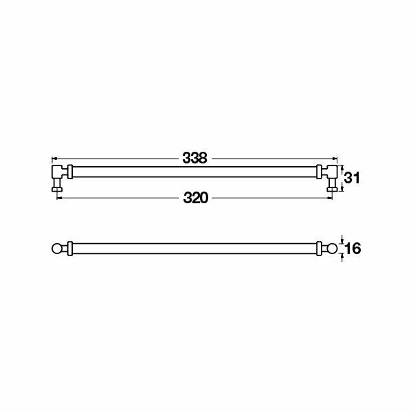 Hafele Mobilya Kulpu Vienna 320mm Antik Bronz