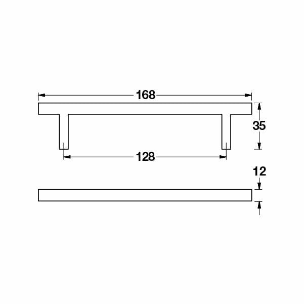 Hafele Mobilya Kulpu Lindsey2 128mm Parlak Krom