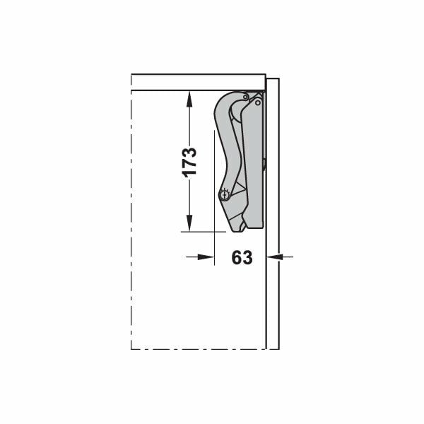 Hafele Space 1.11 Model D Gri/Nikel