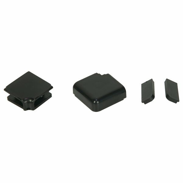 Hafele Süpürgelik Dış Köşe Elemanı, Mat Siyah