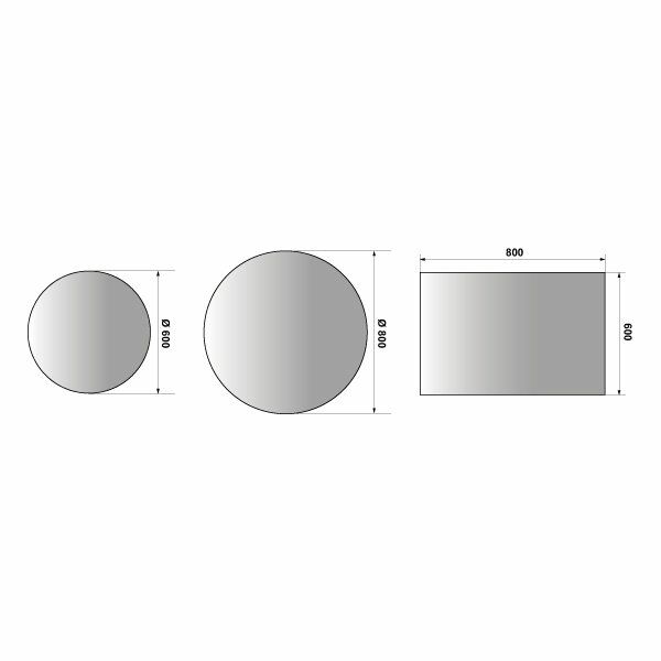Hafele Banyo Aynası Oasis Led 600x800mm