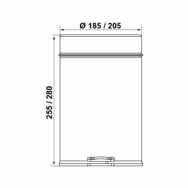 Hafele Çöp Kovası Pedallı Baw01 3 Litre Parlak Krom Renk