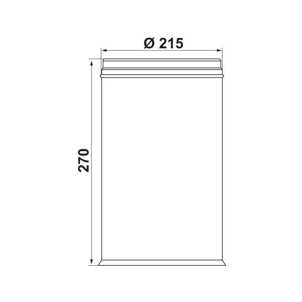 Hafele Çöp Kutusu Çember Kapaklı Baw02 5 Litre Parlak Krom Renk