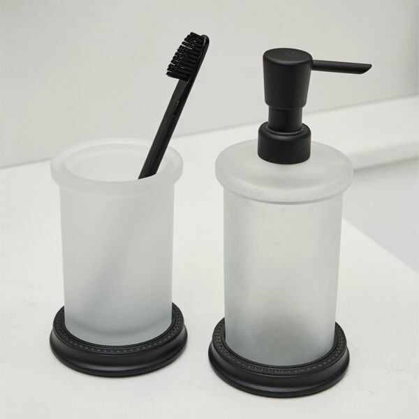 Hafele Diş Fırçalık Calisto Tezgah Üstü Mat Siyah Renk