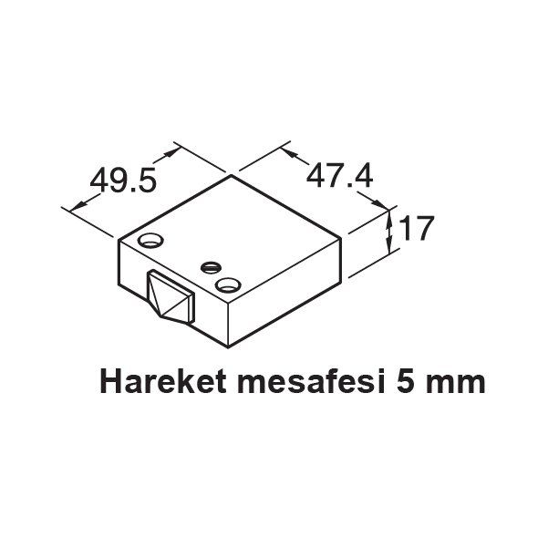 Hafele Basmalı Anahtar Siyah