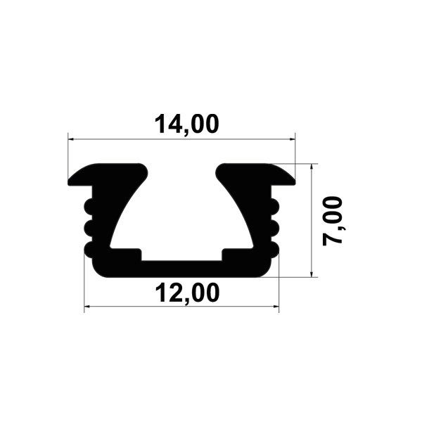 Hafele Multisoft/Enter 60 Ray Göm. Tekli Alü. Ham 2.5m