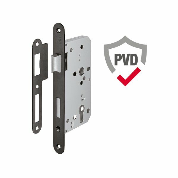 Hafele Gömme (Metal Dilli) Kilit H55.09 Barelli 55/20mm Mat Siyah Renk