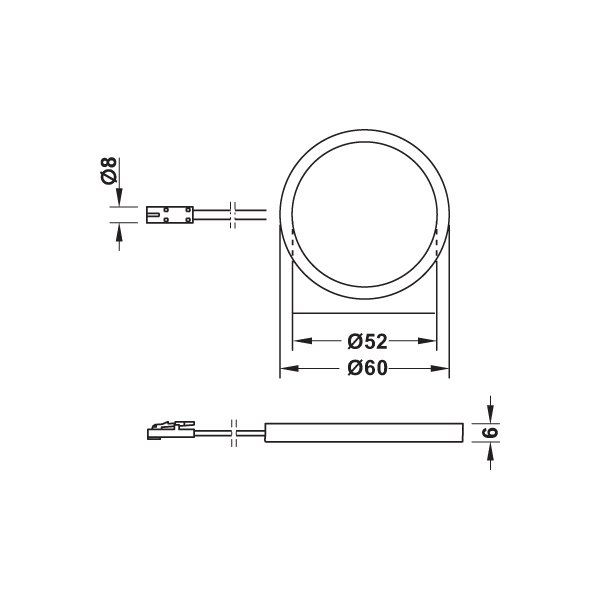 Hafele Lare Spot Led 12V,3000K, Gümüş R.