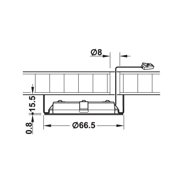 Hafele Led3038 Spot 24V/3W/3000K, Gümüş Renk