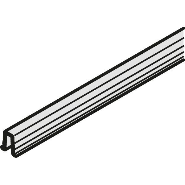 Hafele Slıdo F-Li21 Tekli Alt Kılavuz Ray Plastik 2500Mm