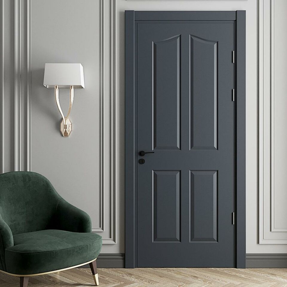 Teta Home Zigana Amerikan Panel Kapı WC-Banyo - Antrasit - 77x203 - 18/21