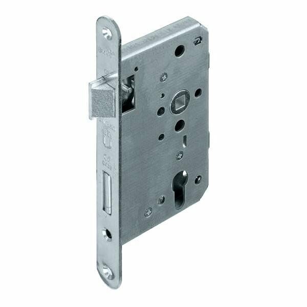 Hafele Gömme kilit PC F p.çelik mat sağ 65/20mm