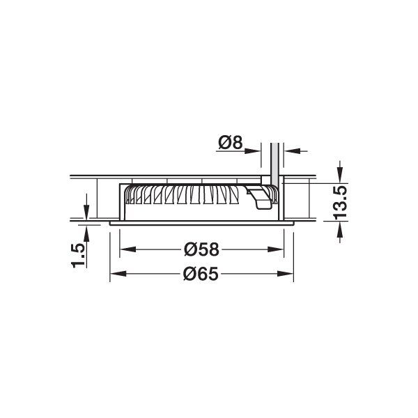 Hafele Led2094 Spot 12V/2,5W 3000K, Parlak Krom