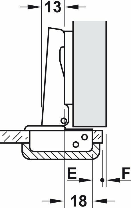 Hafele METALLAMAT-A Cam kapak 92 t.bini,