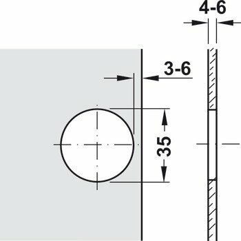 Hafele Metallamat-A Cam Kapak 92 Y.Bini