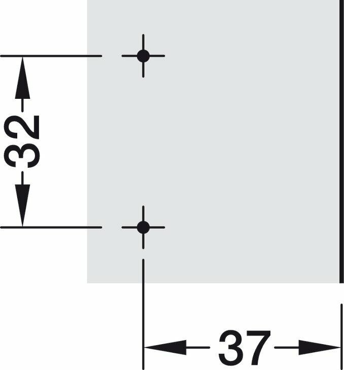 Hafele M510 SM H Taban Vidalı 4mm