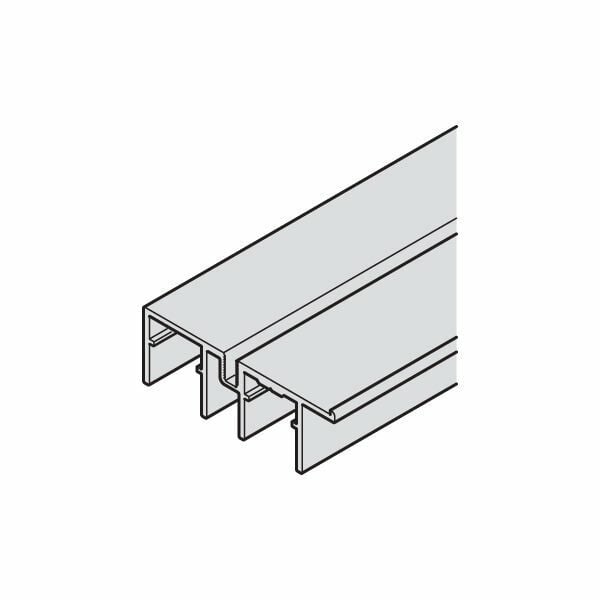 Hafele Slıdo F-Li31 İkili Alt Kılavuzı Ray Alüminyum Gümüş Renkli Eloksal 3500mm
