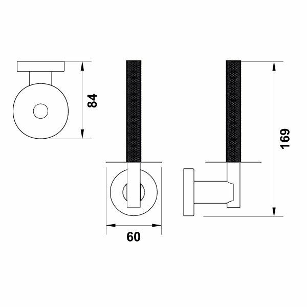 Hafele Tuvalet Kağıtlık Verona Yedek Duvara Monte Antik Bronz Renk