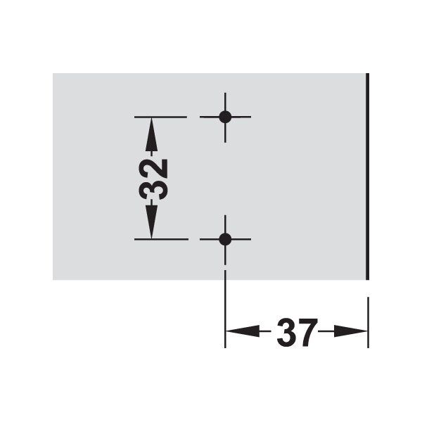 Hafele Metalla 50 H Taban, Sürerek Vidalı 0mm