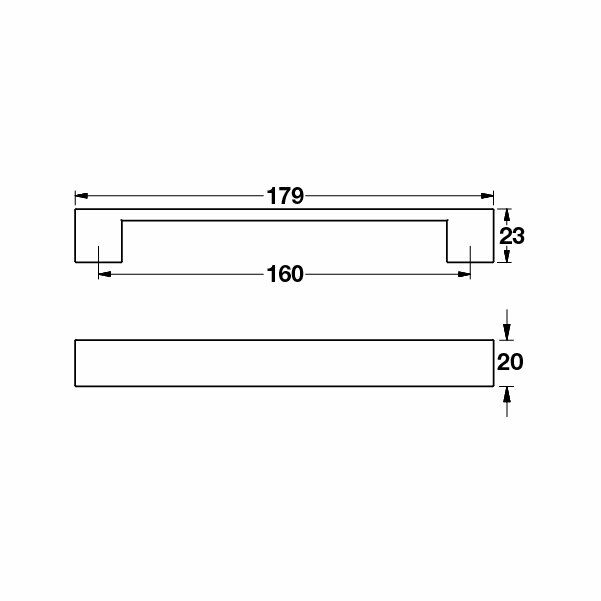 Hafele Mobilya Kulpu Hannah 160mm Parlak Krom