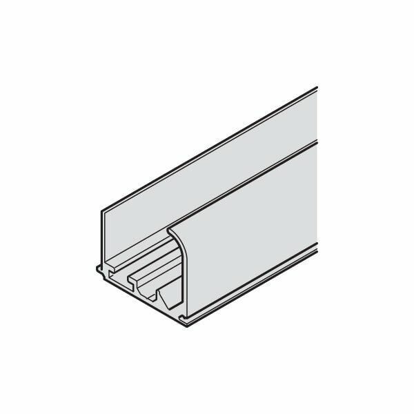 Hafele Slıdo F-Li31 Tekli Üst Taşıyıcı Ray Alüminyum Gümüş Renkli Eloksal 2500Mm