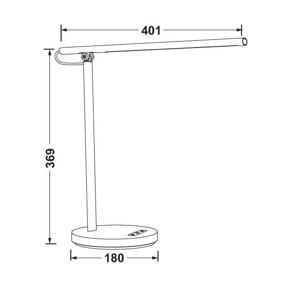 Hafele Lepto Masa Üstü Led Aydınlatma Siyah