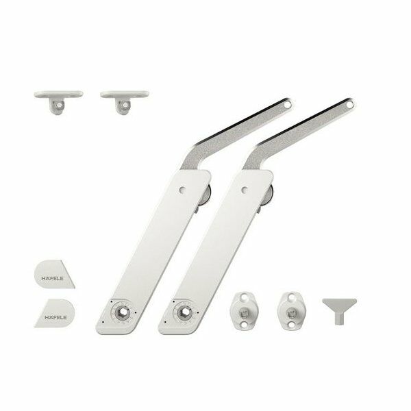 Hafele Free Flap H 1.5 Çift Makas Seti A Beyaz/Nikel