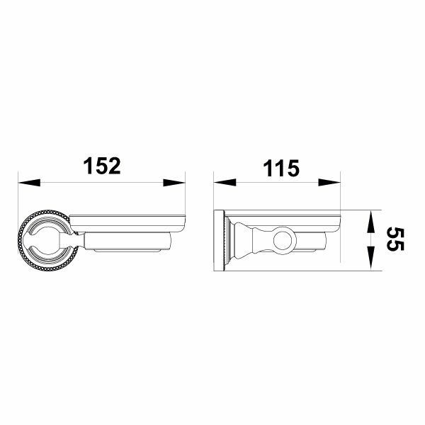Hafele Sabunluk Calisto Duvara Monte Mat Siyah Renk