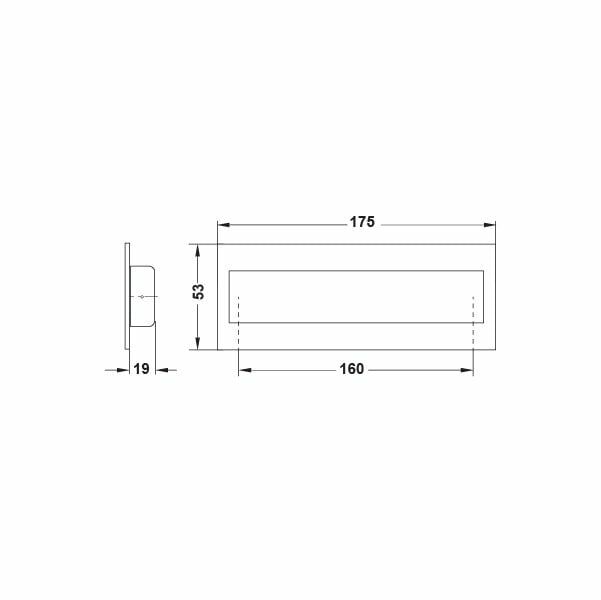 Hafele Gömme Kulp Martin Mk 160mm Mat Siyah