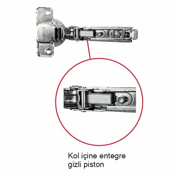 Hafele Metalla 110 Tas Menteşe Yavaşlatıcısız Tam Deve 48/6
